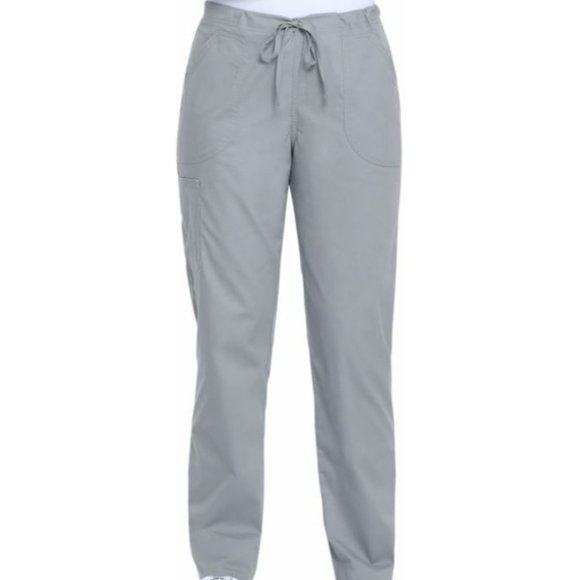 Scrubstar Pants - NEW Plus Size Stretch Women's Medical Nurse Drawstring Bottom Pants - GRAY 3XL